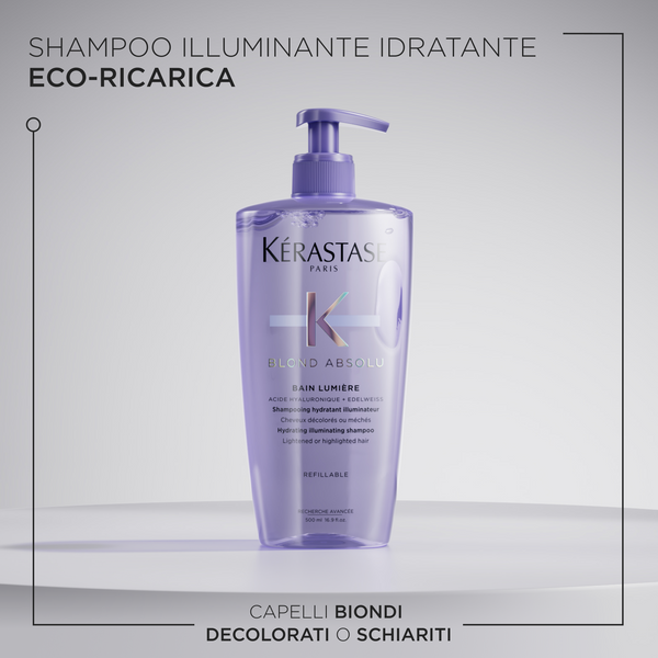 Kerastase blond absolu bain lumiere - hydrating and illuminating shampoo for blonde and bleached hair