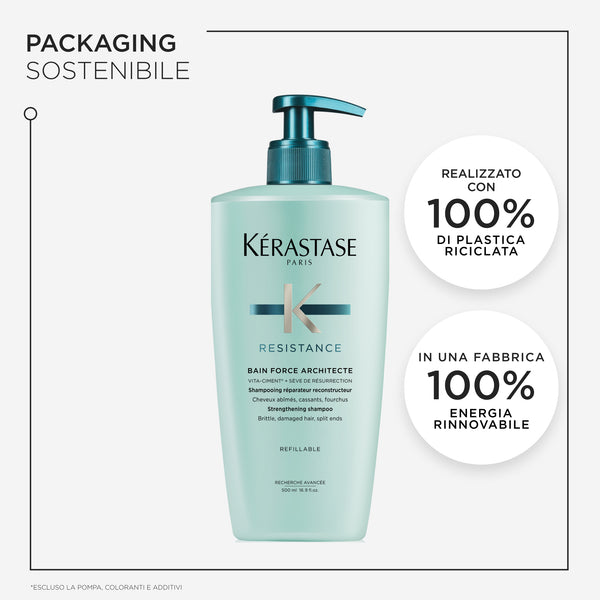 Kerastase resistance bain force architecte - shampoo for weakened and damaged hair