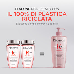 Kerastase genesis bain shampoo hydra-fortifiant - shampoo fortificante per capelli indeboliti, e propensi alla caduta dovuta alla rottura