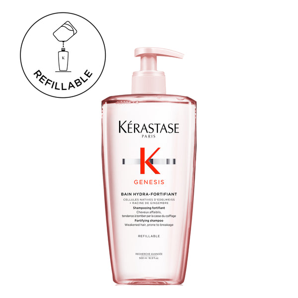 Kerastase genesis bain shampoo hydra-fortifiant - shampoo fortificante per capelli indeboliti, e propensi alla caduta dovuta alla rottura