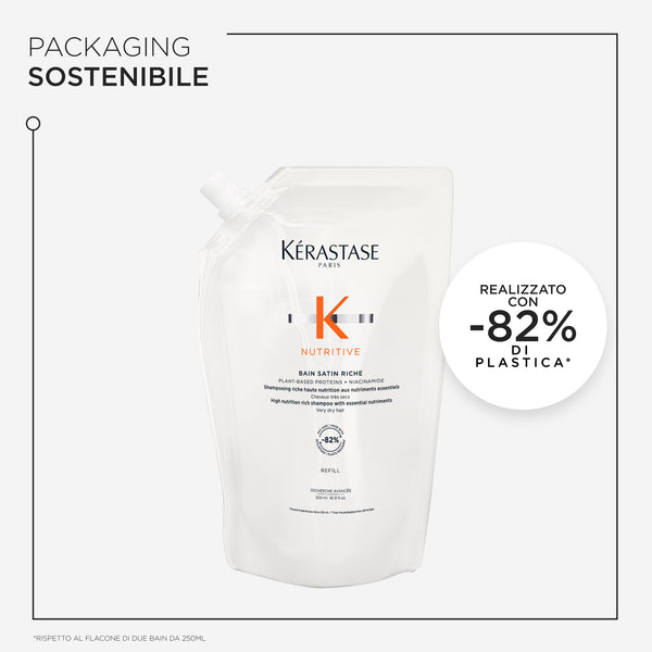Kerastase Nutritive Refill Bain Satin Riche - Shampoo for dry/very dry medium to thick hair