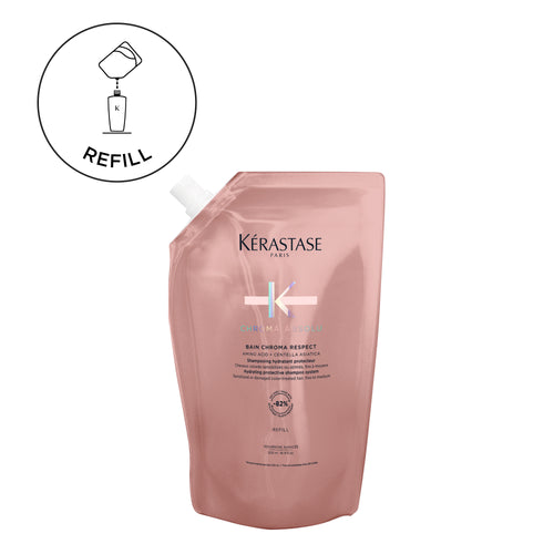 Kerastase chroma refill bain respect - shampoo per capelli colorati fini/medi. prolunga la durata del colore