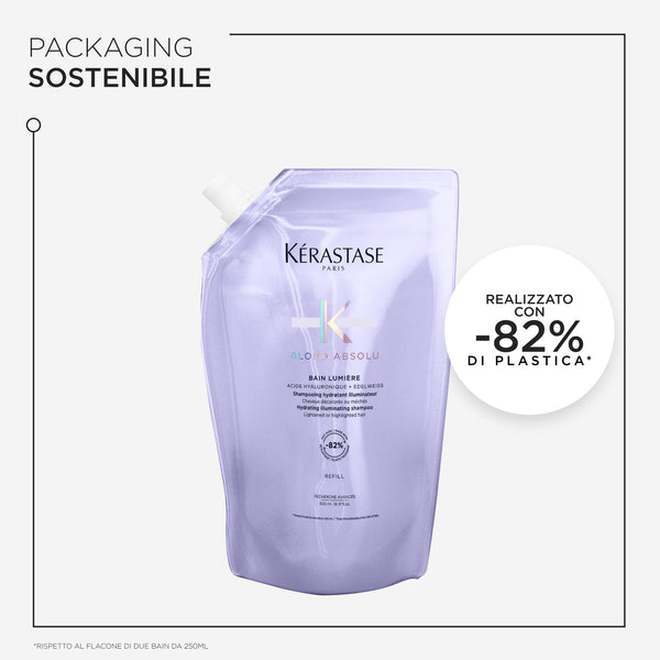 Kerastase blond absolu refill bain lumiere - shampoo idratante e illuminante per capelli biondi e decolorati