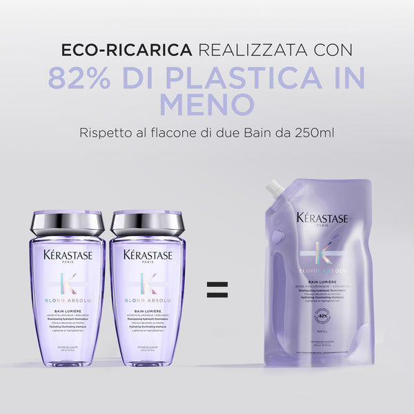 Kerastase blond absolu refill bain lumiere - shampoo idratante e illuminante per capelli biondi e decolorati
