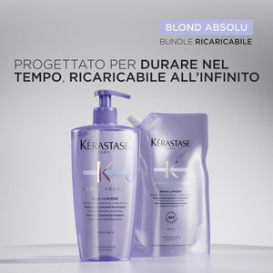 Kerastase blond absolu refill bain lumiere - shampoo idratante e illuminante per capelli biondi e decolorati