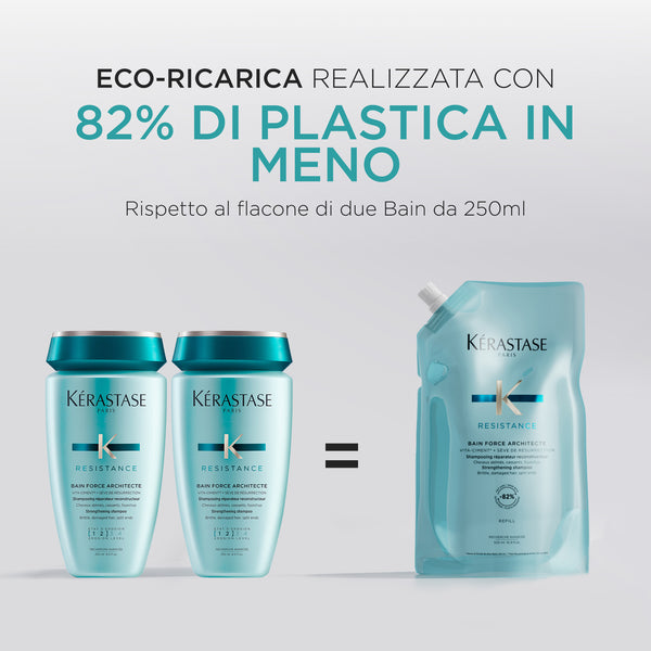 Kerastase resistance refill bain force architecte - shampoo for weakened and damaged hair