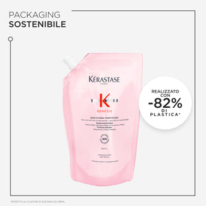 Kerastase genesis refill bain shampoo hydra-fortifiant - fortifying shampoo for weakened hair and prone to falling out due to breakage