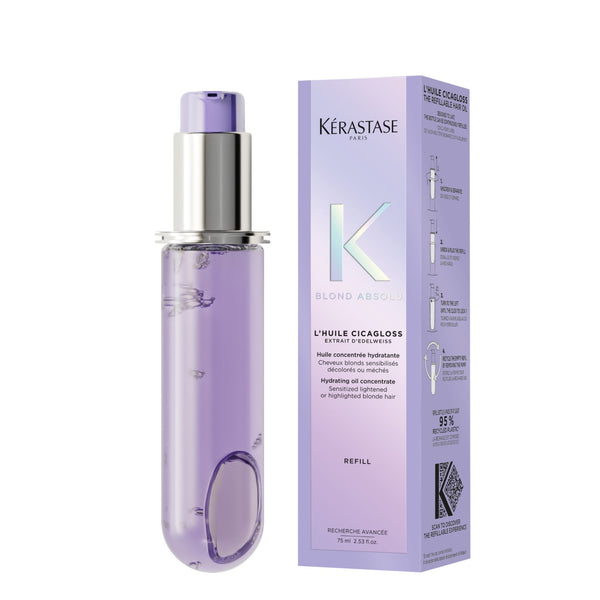 Kerastase blond absolu l'huile cicagloss ricarica - olio per capelli biondi o decolorati