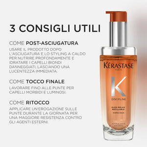 Kerastase discipline oleo relax ricarica - olio per capelli ribelli e voluminosi