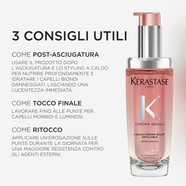Kerastase chroma l'huile eclat ricarica - olio per capelli colorati