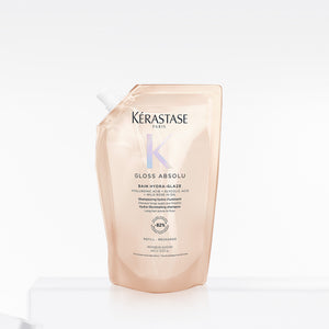 Kerastase Gloss Absolute Bain Refill Hydra Glaze - Champú hidratante e iluminador para cabello encrespado (Copia)