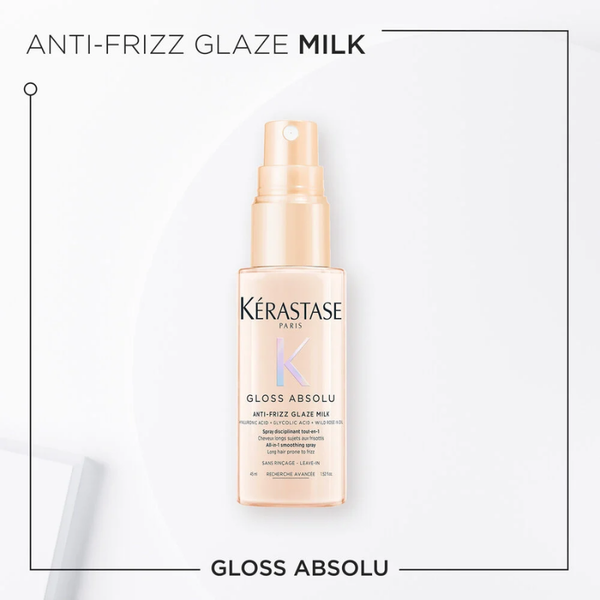 Kerastase gloss absolu anti frizz glaze milk - spray levigante tutto-in-uno per capelli crespi