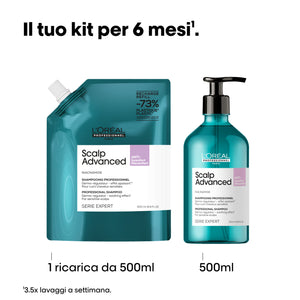 L'oreal serie expert scalp advance refill shampoo anti inconfort-discomfort - shampoo lenitivo per cute sensibile