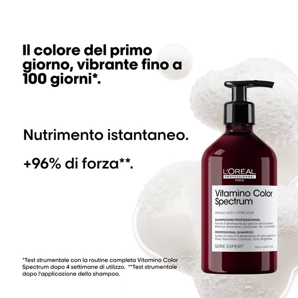 L'oreal serie expert vitamino color spectrum shampoo - shampoo per capelli colorati. azione anti-sbiadimento del colore