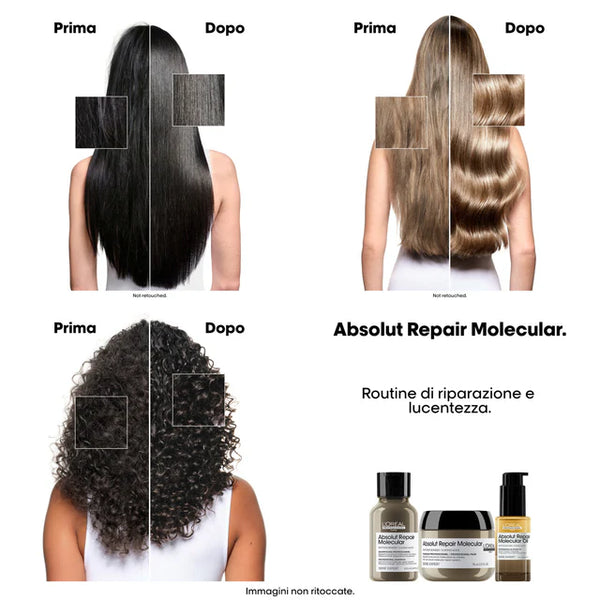 L'oreal serie expert absolut repair molecular oil - olio bifasico per capelli danneggiati