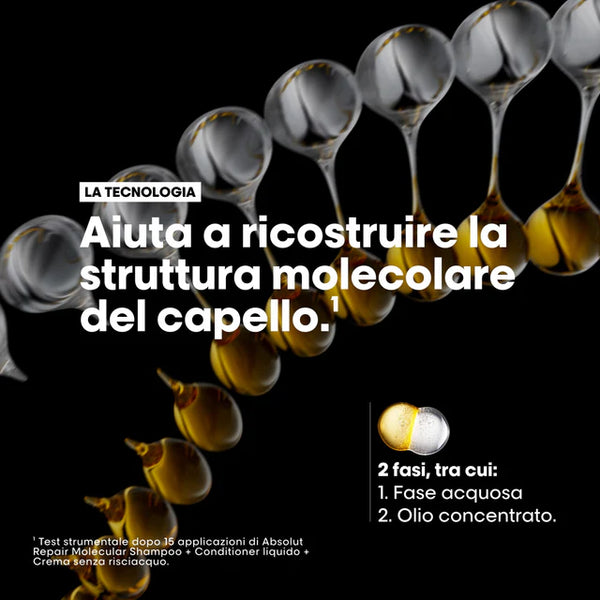L'oreal serie expert absolut repair molecular oil - olio bifasico per capelli danneggiati