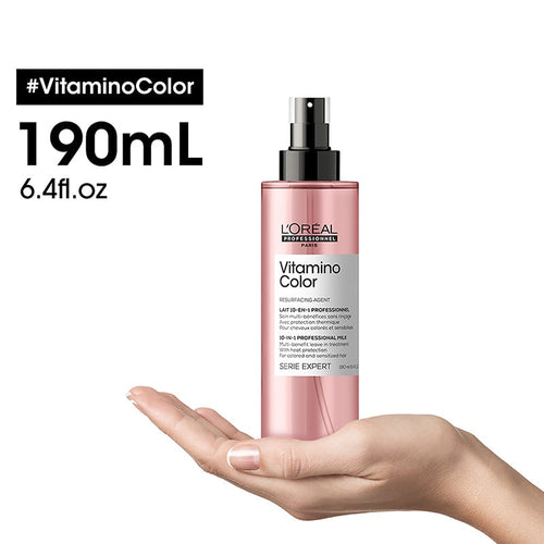 L'oreal serie expert vitamino color 10 in 1 milk - 10 in 1 per capelli colorati. azione anti-sbiadimento del colore