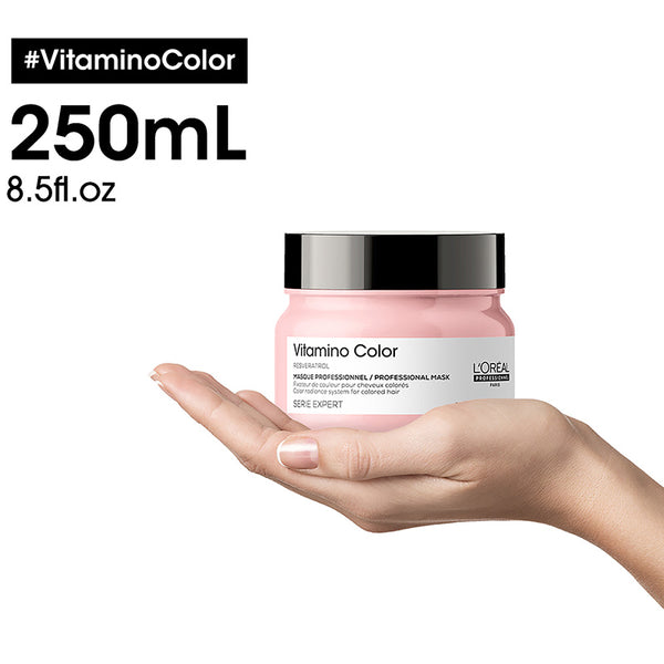 L'oreal serie expert vitamino color mask - maschera per capelli colorati. azione anti-sbiadimento del colore
