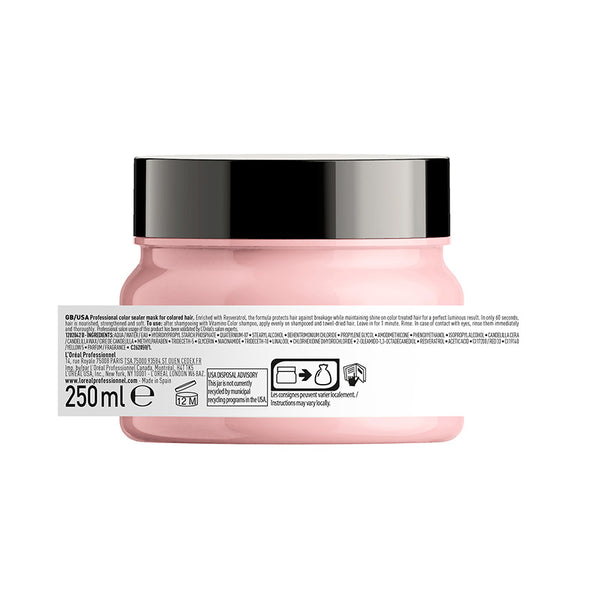 L'oreal serie expert vitamino color mask - maschera per capelli colorati. azione anti-sbiadimento del colore