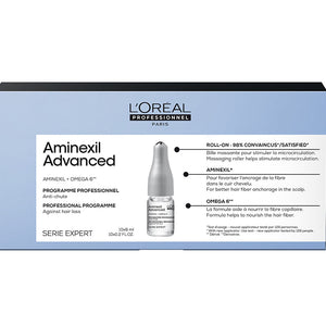 L'Oreal Aminexil Advanced - Anti-Hair Loss Vials with Aminexil and Omega 6