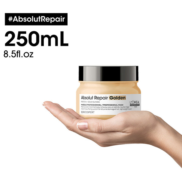 L'Oreal Serie Expert Absolut Repair Mask Golden - Golden textured mask for damaged hair