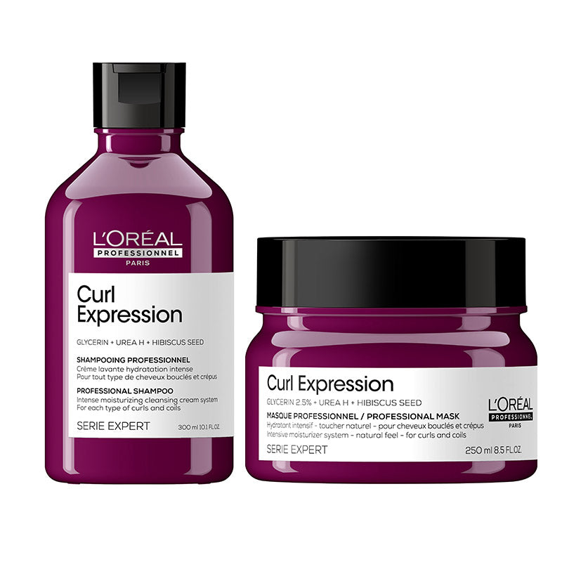 L'oreal serie expert curl expression kit shampoo 300 ml - mask 250 ml - per capelli mossi/ricci. idratazione e nutrimento