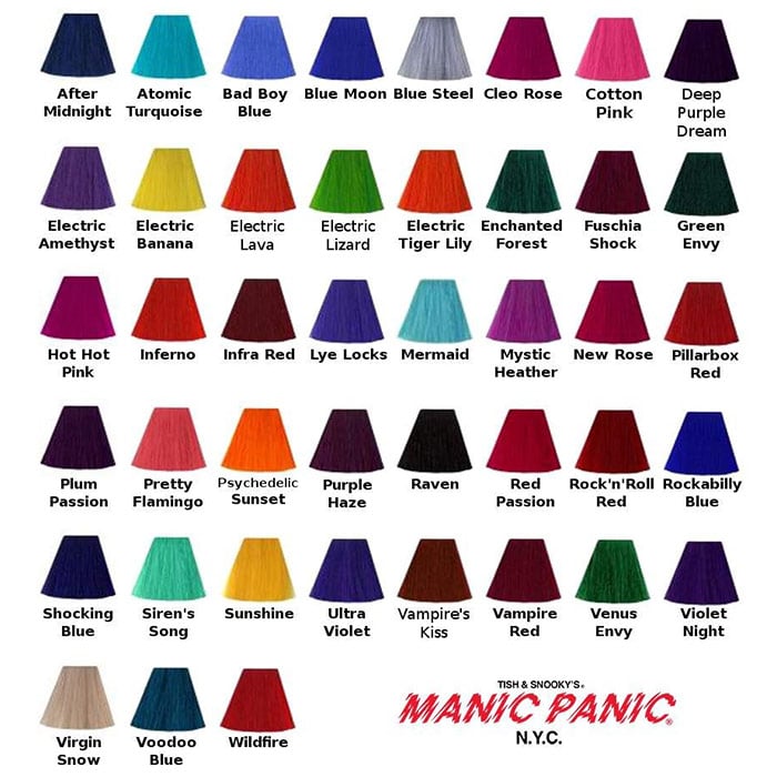 manic panic tiger lily on brown hair Manic panic classic high voltage electric tiger lily