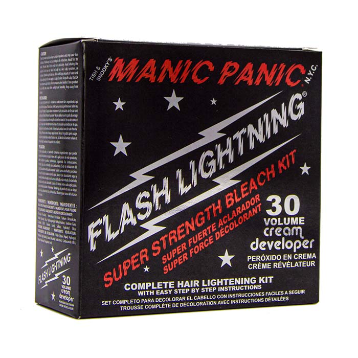 Manic panic flash lightning bleach 30 volume box kit