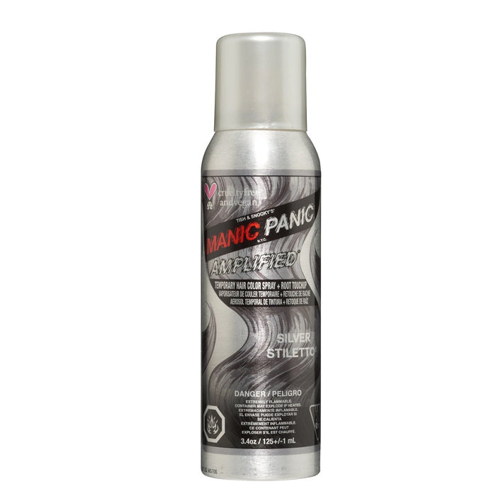 Manic panic amplified silver stiletto temporary spray