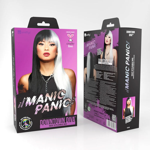 Manic panic dowtown diva wig - raven virgin