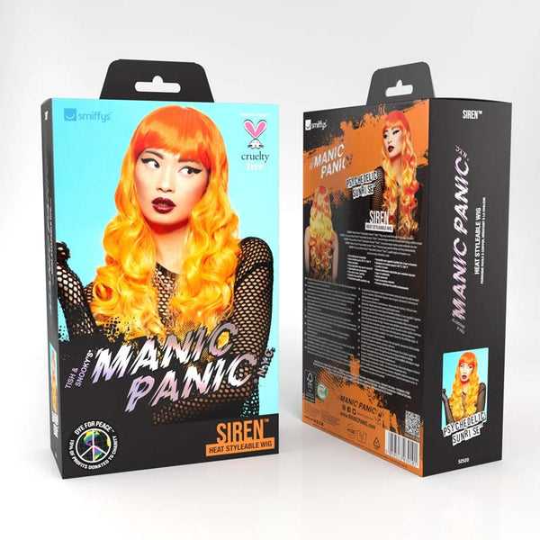 Manic panic siren wig - psychedelic sunrise