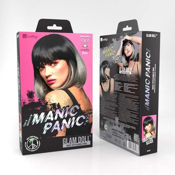 Manic panic glam doll wig - alien grey ombre