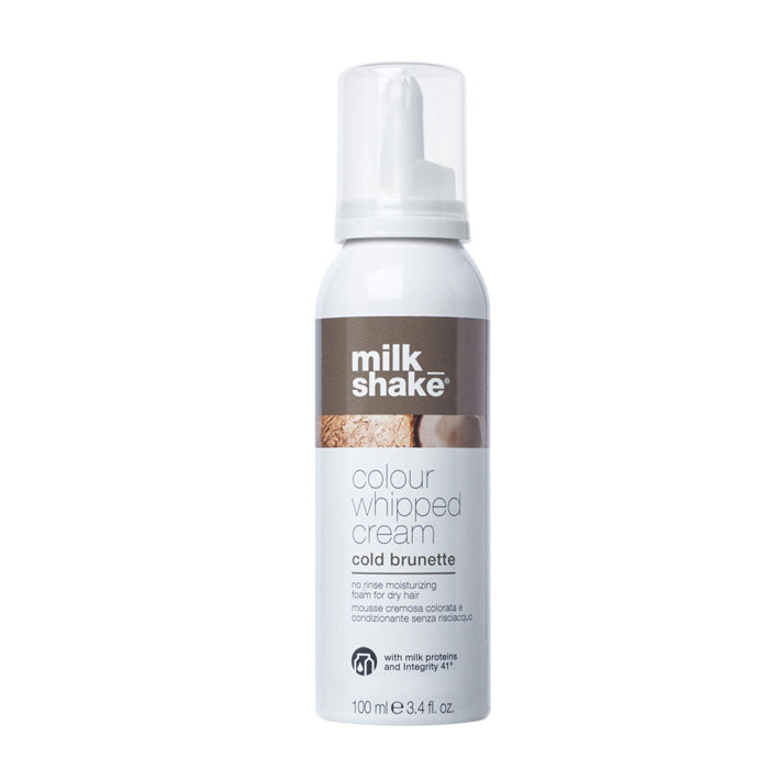 Milk shake colour whipped cream cold brunette
