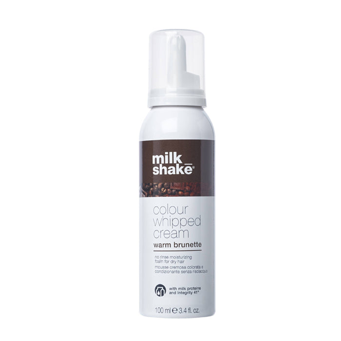 Milk shake colour whipped cream warm brunette