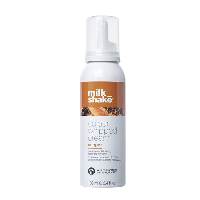 Milk shake colour whipped cream copper