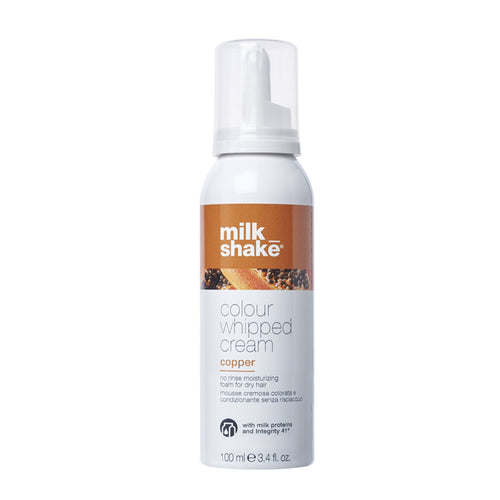 Milk shake colour whipped cream copper