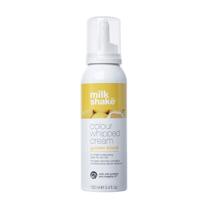 Milk shake colour whipped cream golden blond