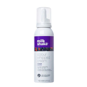 Milk shake colour whipped cream violet