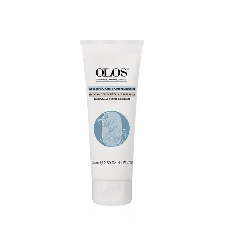 Olos scrub rinnovatore con microsfere viso