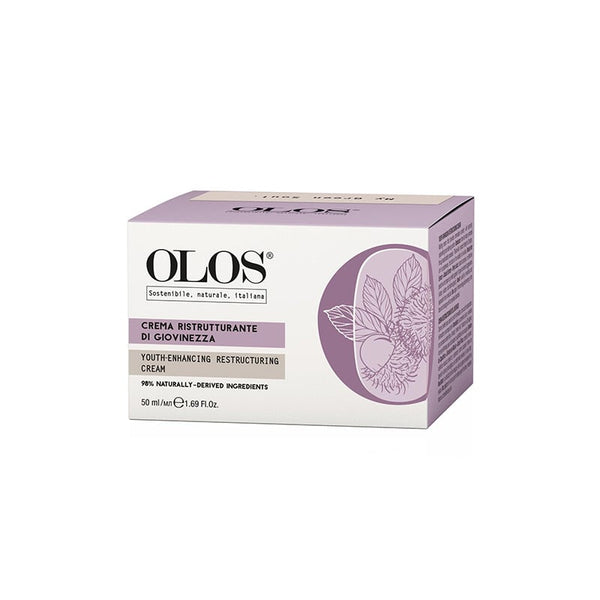 SALDI OLOS crema ristrutturante viso 50 ml e concentrato fluido di giovinezza viso 30 ml con OMAGGIO Alfaparf Semi di Lino Smoothing crema 125 ml