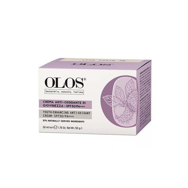 Olos crema anti-ossidante di giovinezza spf 30 viso