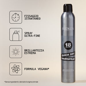 Redken quick dry 18 - hairspray