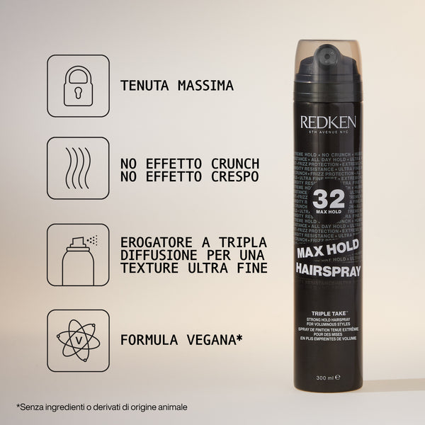 Redken triple take 32 - max hold hairspray