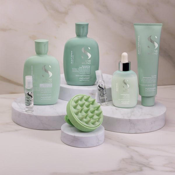 Alfaparf semi di lino scalp renew shampoo energizing 250 ml e tonic 125 ml - trattamento anticaduta