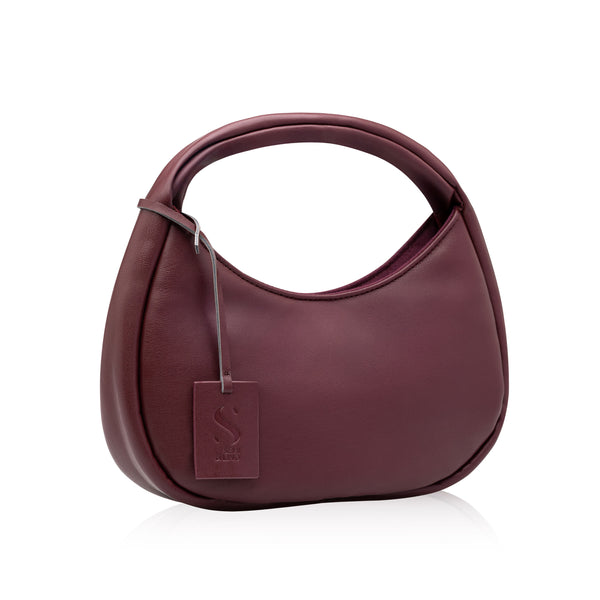OMAGGIO: Semi di Lino Bag a spalla bordeaux