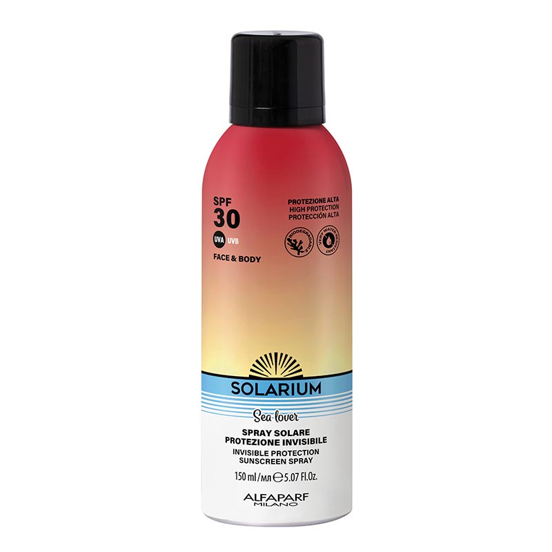 Solarium spf 30 spray solare protezione invisibile viso e corpo