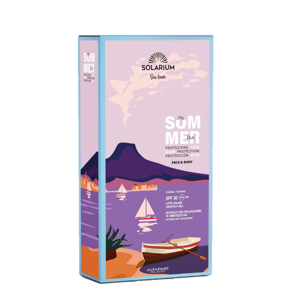 Solarium travel set SPF 30 - SPF 30 sunscreen and after-sun travel size