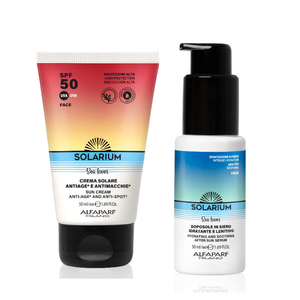Solarium travel set SPF 30 - SPF 30 sunscreen and after-sun travel size