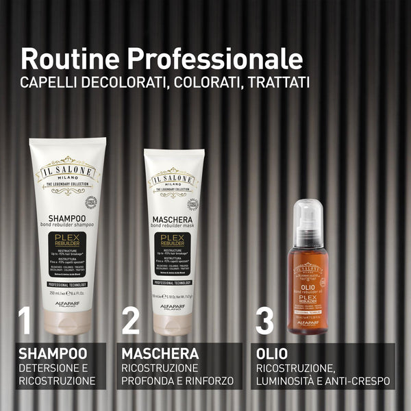 Il salone milano plex kit (shampoo 250 ml - mask 150 ml - olio 100 ml)
