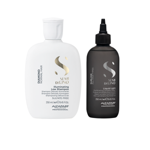 Alfaparf Milano Semi di Lino - Illuminating Low Shampoo 250 ml e Liquid Light 250 ml